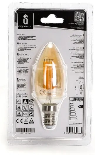 Lampadina LED C35 E14/4W/230V 2200K - Aigostar