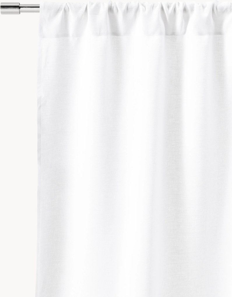 Tenda semitrasparente in lino con multibanda Shelly, larg. 280 cm