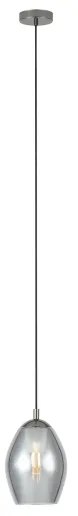 Eglo 39564 - Lampadario a sospensione con filo ESTANYS 1xE27/60W/230V fumé