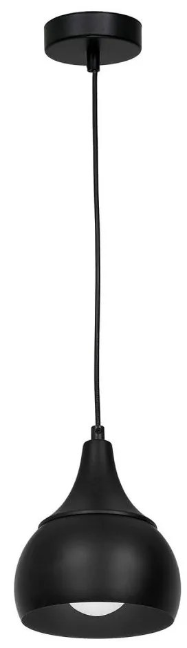 Lampadario su filo AKTAN 1xE27/60W/230V nero