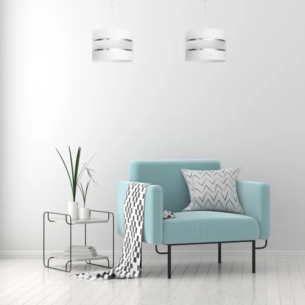 Lampadario su filo HELEN 1xE27/15W/230V bianco