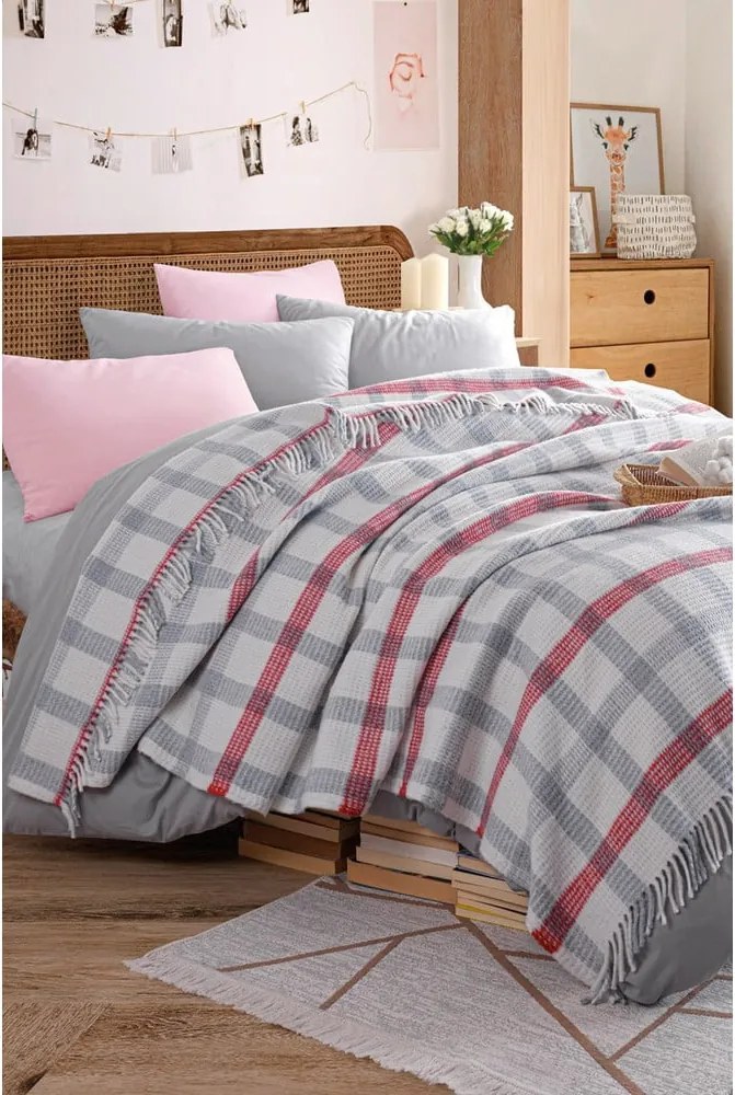 Copriletto grigio 180x220 cm Warm Soft – Mijolnir