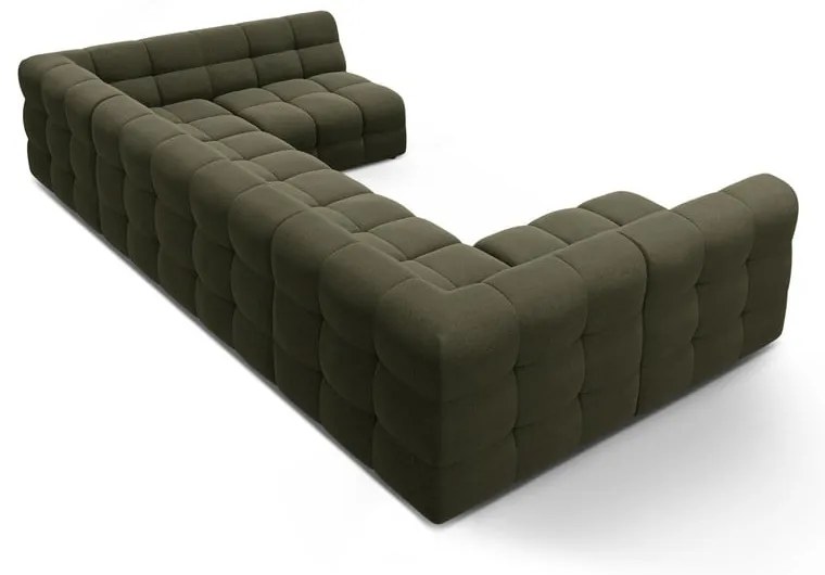 Divano angolare verde (a U) Kendal – Micadoni