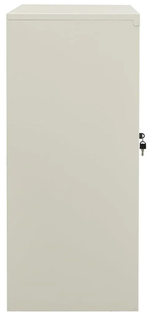 Armadio per ufficio grigio chiaro 90x40x90 cm in acciaio