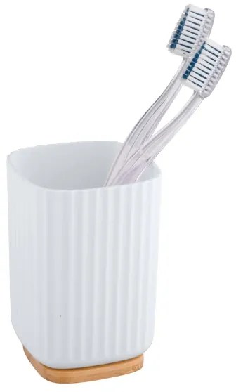 WENKO 25293100 - Bicchiere ROTELLO 8,5x11 cm bianco/marrone