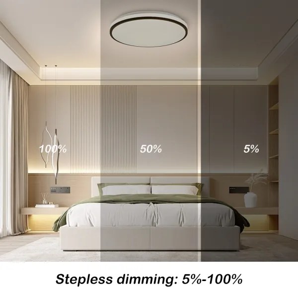 Brilagi - plafoniera LED dimmerabile SMART LED/24W/230V Ø 38 cm Wi-Fi Tuya + telecomando