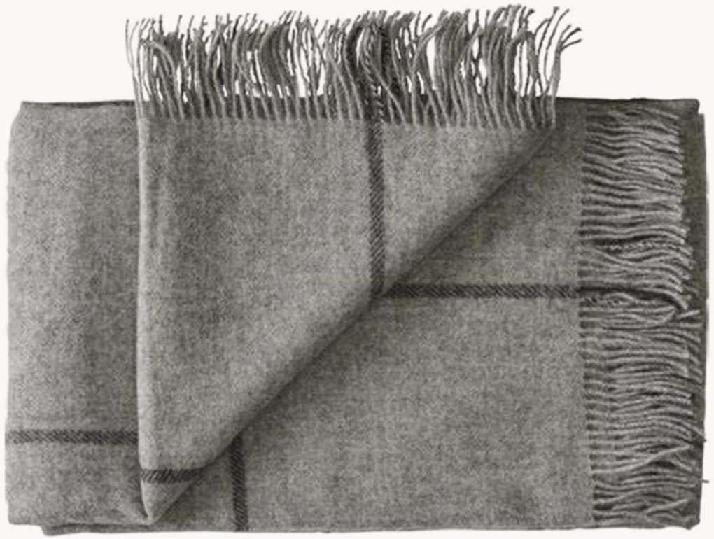 Coperta in lana con frange Mandø