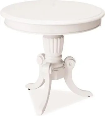 Tavolino da caffè Nevada in bianco - h 55 x p 60 cm