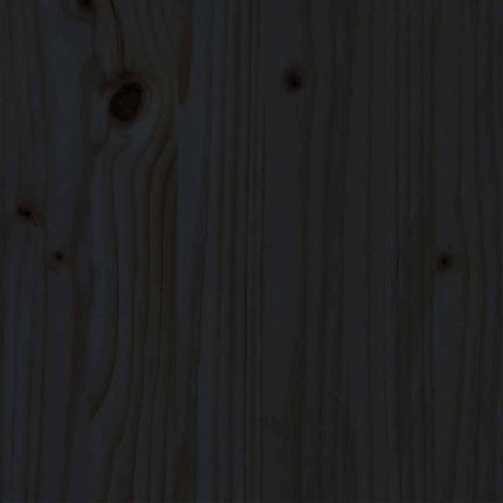 Giroletto nero in legno massello 100x200 cm