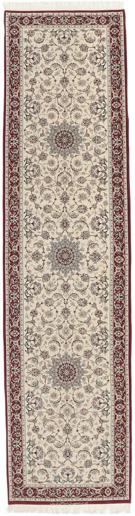 Isfahan Tappeto 80x330 (Iran) Annodato A Mano