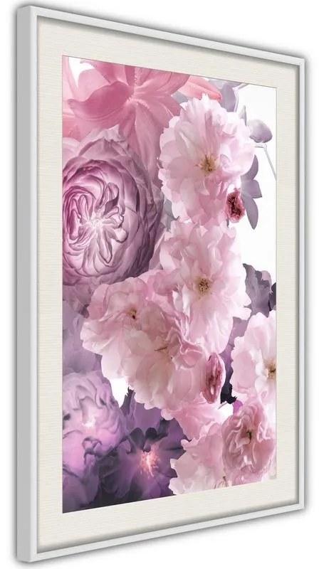 Poster  Pink Bouquet  Cornice Quadri Cornice nera, Larghezza x Altezza Home decor 20x30