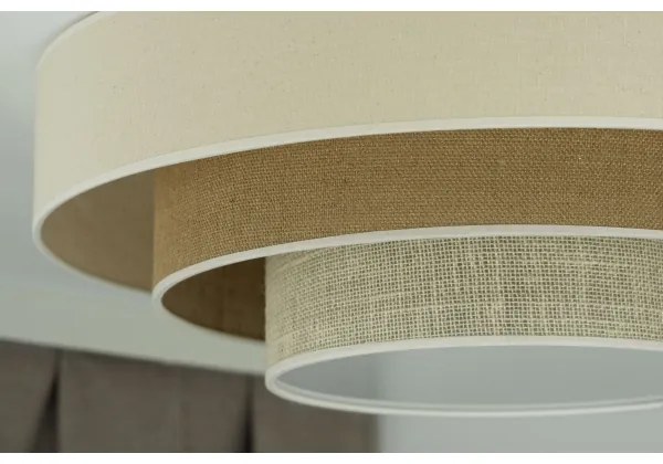 Duolla - Plafoniera LED LUNETA LED/26W/230V diametro 60 cm 4000K color crema/marrone