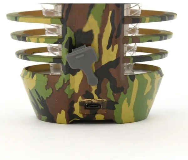 Lampada portatile a LED ricaricabile con trappola per insetti LED/2W/3,7V IPX4 camouflage