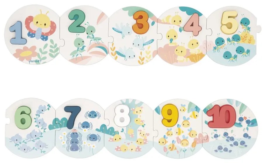 Puzzle da incastrare Pure - I miei primi numeri