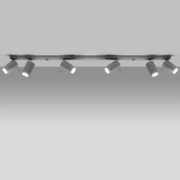 Sollux SL.0454 - Faretto da binario RING 6xGU10/10W/230V