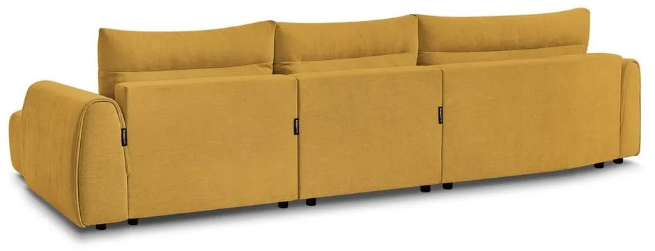 Divano angolare in giallo ocra Aden – Bobochic Paris