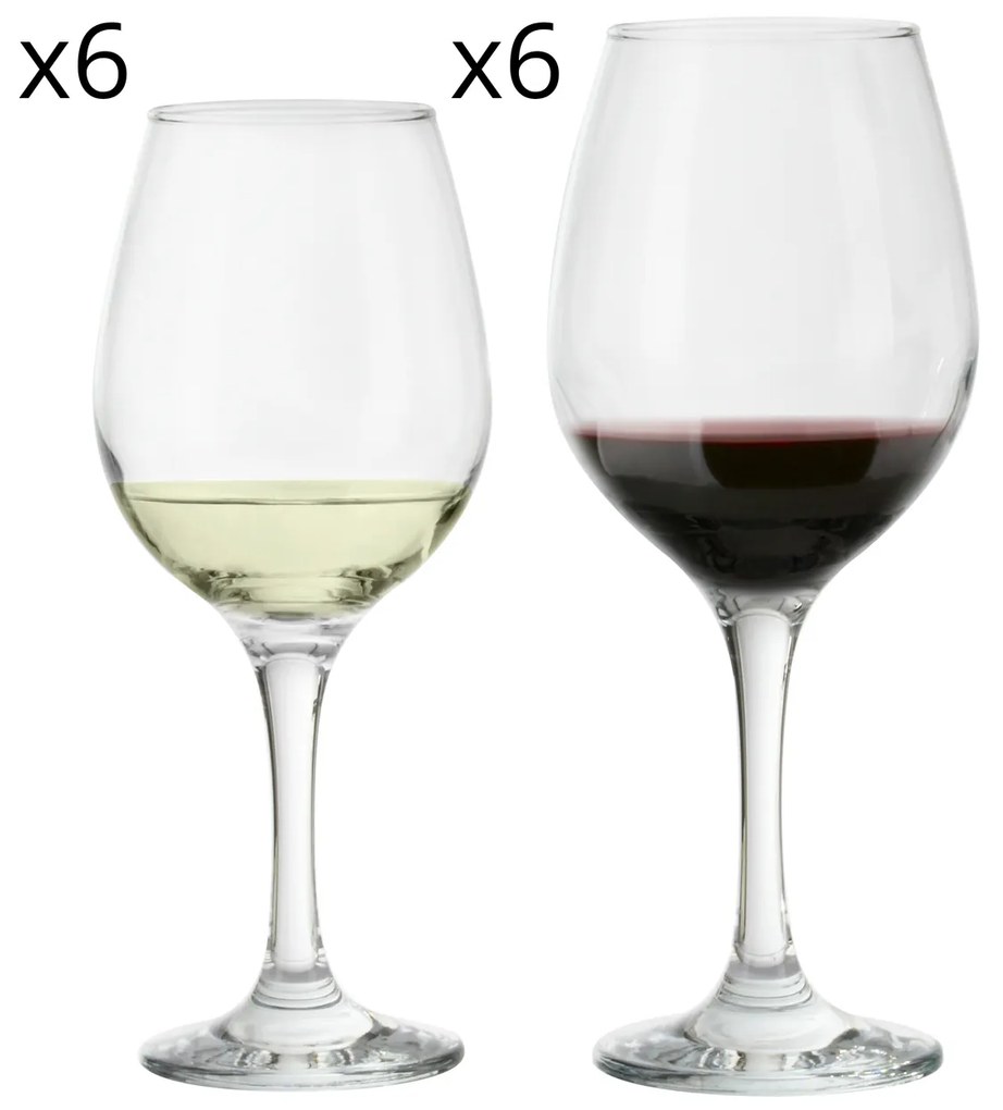 Set 12 calici vino Amber Pasabahce