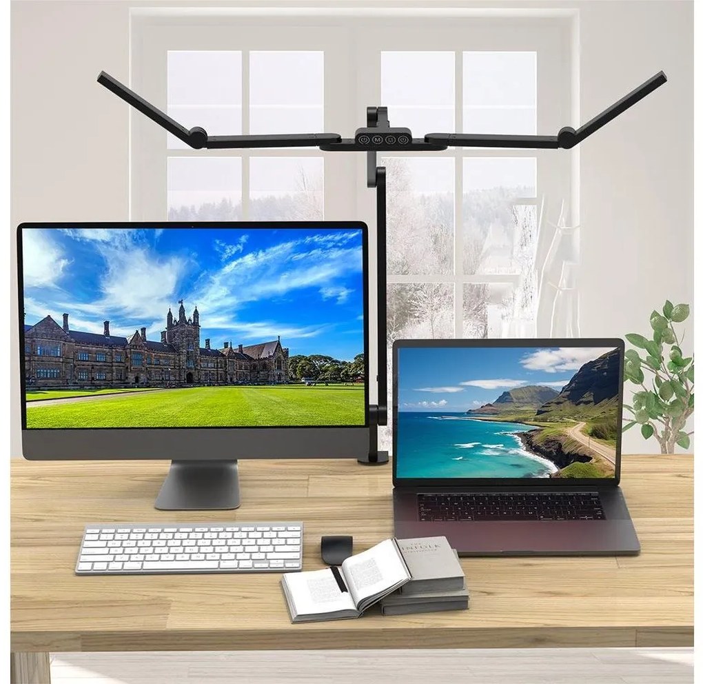 Brilagi - LED Dimmerabile flessibile lampada da tavolo VARIO LED/24W/230V 3000-6500K nero