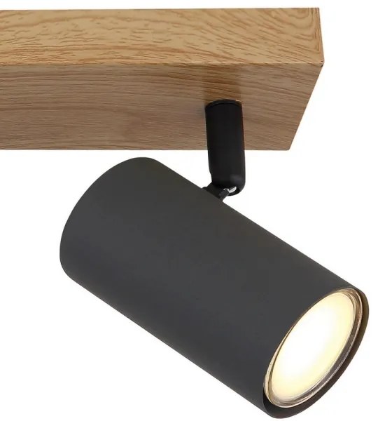 Globo 57911-3G - Faretto ROBBY 3xGU10/35W/230V grigio/marrone