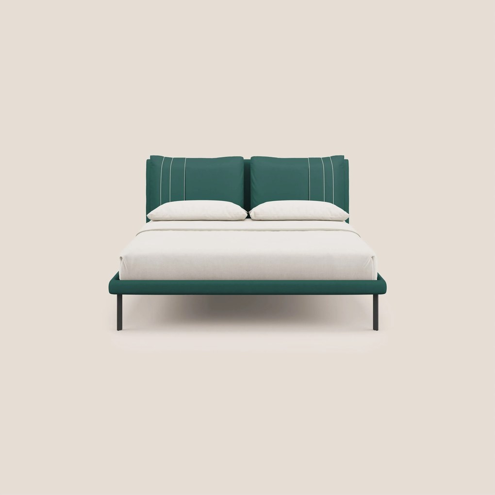 Giselle letto moderno con cuscini testata regolabili con tasche in microfibra impermeabile T11
