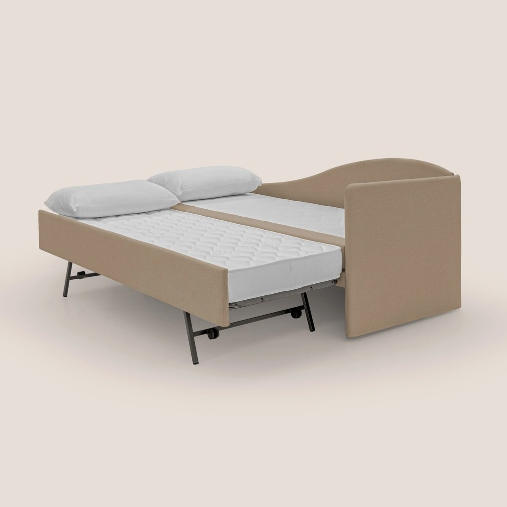 Nolo Divano duplex con doppio letto in tessuto simil cotone impermeabile T13 beige