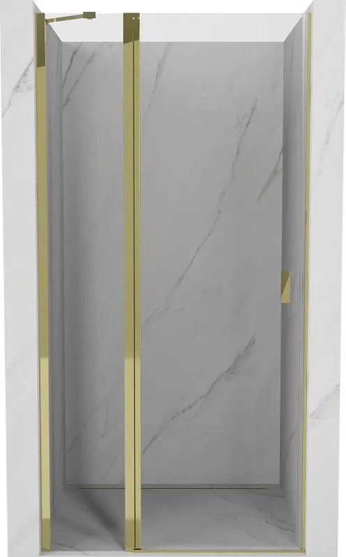 Mexen Mist porta doccia a battente 115 cm, trasparente, dorato - 8A4-115-000-50-00