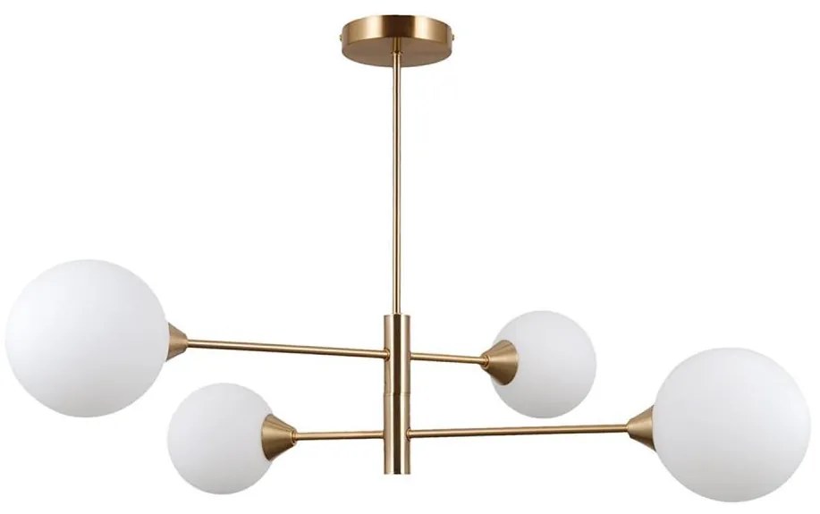 ITALUX PND-55342-4-HB - Lampadario EVORA 4xG9/5W/230V ottone