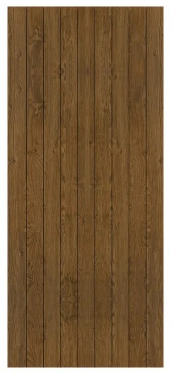 Pannello per porta d'ingresso P125 pellicolato pvc noce L 92  x H 210.5 cm, Sp 6 mm apertura reversibile