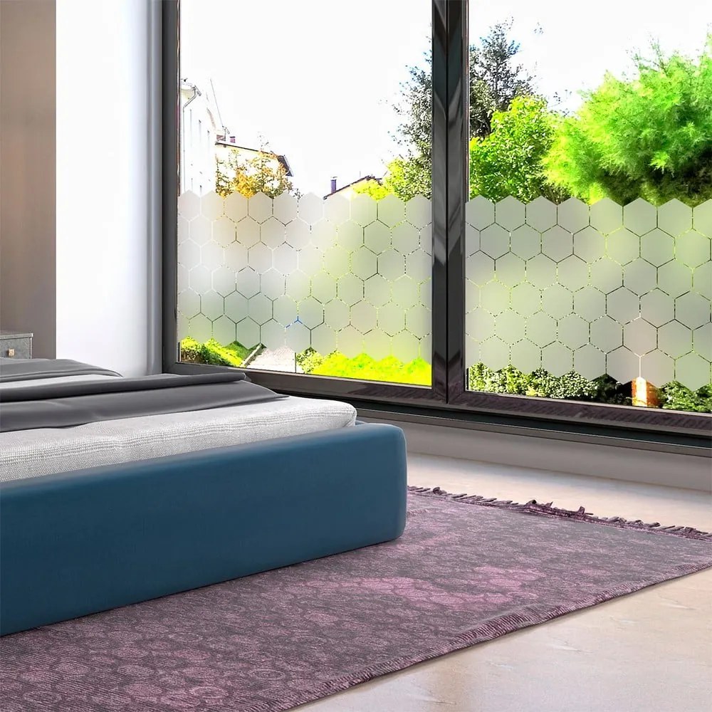 Set di 50 adesivi opachi per vetro Hexagon - Ambiance