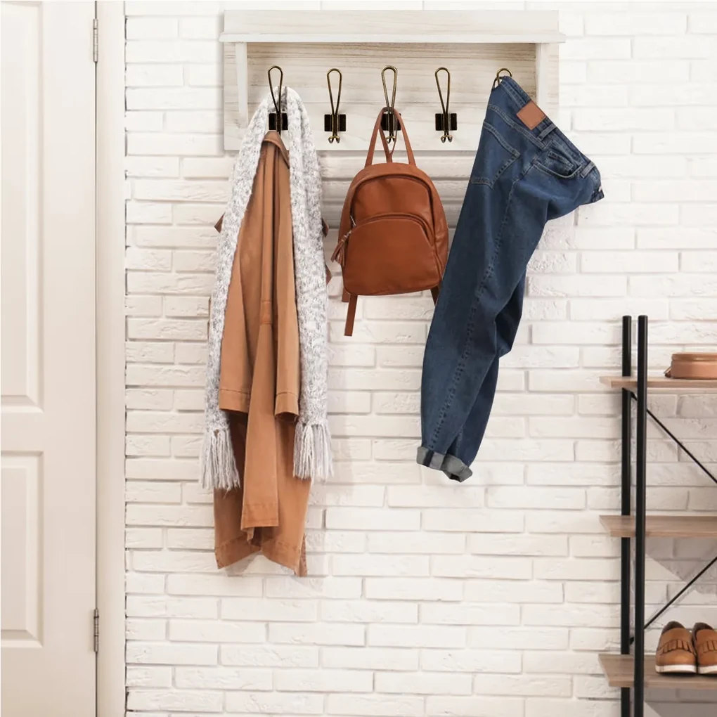 Attaccapanni Da Terra In Metallo - 8 Ganci Per Vestiti, Nero - Foto 3