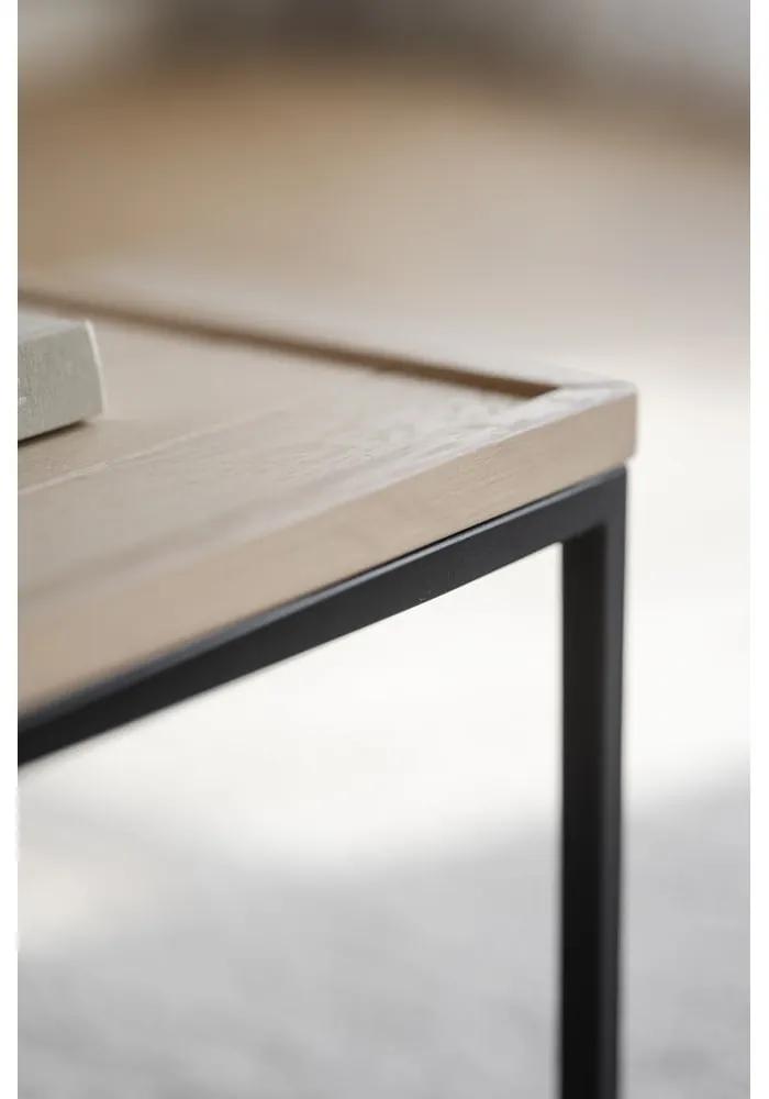 Tavolino con piano in legno di quercia in colore naturale ø 70 cm Deerfield - Rowico