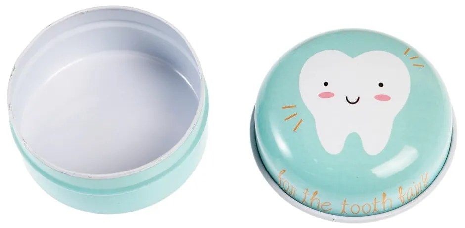 Scatola di latta verde chiaro Tooth Fairy - Rex London