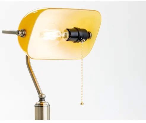 Brilagi - Lampada da tavolo BANK OFFICE 1xE27/60W/230V ottone/arancione