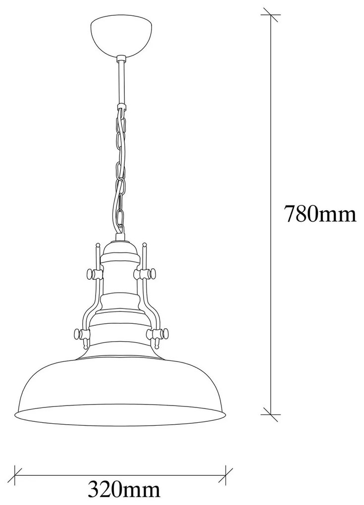 Opviq Berceste 200-S lampada a sospensione Ø32cm nero/oro