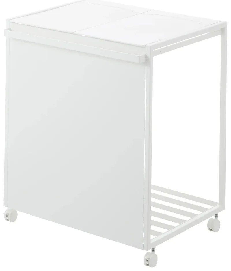 Bidone bianco in metallo per rifiuti differenziati Tower - YAMAZAKI