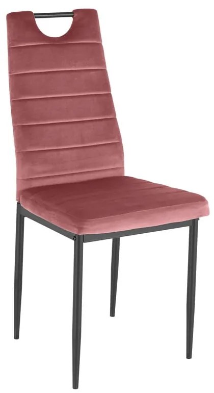 Sedie da pranzo rosa scuro in velluto set di 2 pz Mandy - Støraa