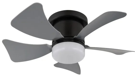 Globo 03609A - Ventilatore da soffitto dimmerabile a LED HINES LED/10W/230V + telecomando grigio