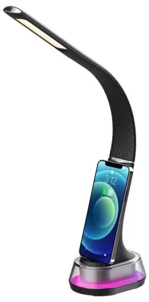 Immax 08973L - LED RGB Lampada da tavolo dimmerabile CORELLA LED/7W/12/230V nero