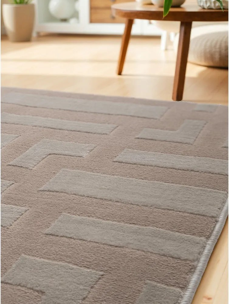 Passatoia beige 80x240 cm Perles Onyx – Elle Decoration