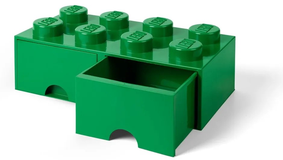 Contenitore verde con 2 cassetti - LEGO®