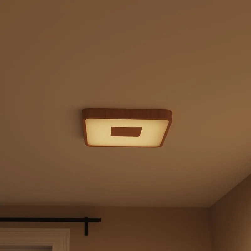 Plafoniera LED Piazo bianco IP21 cct da bianco caldo a bianco freddo con regolazione di temperatura, 5600 lumen INSPIRE
