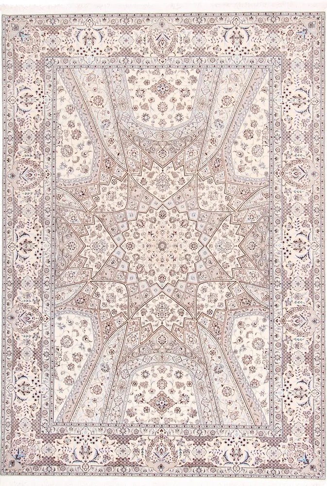 Nain Tappeto persiano 250 x 350 Grigio (Iran) Annodato A Mano