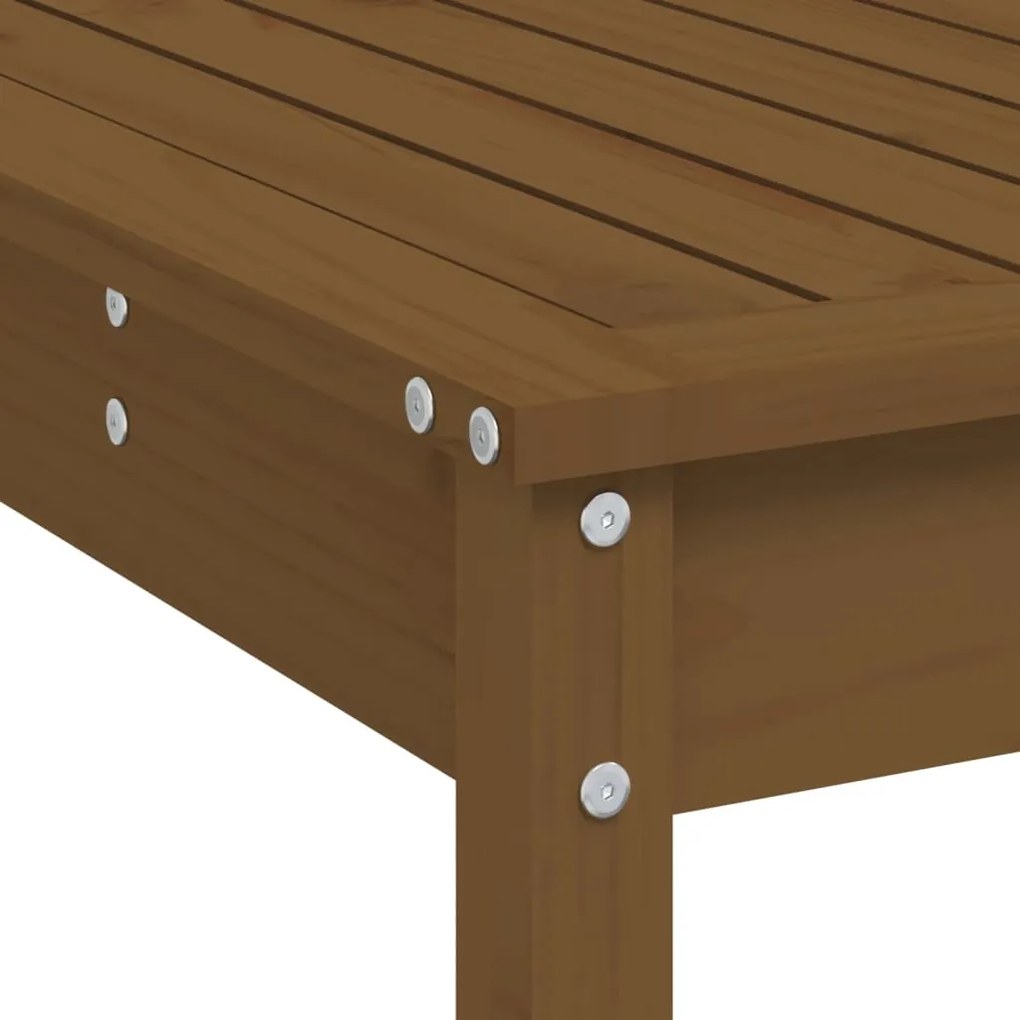 Set Bar da Giardino 5 pz Miele in Legno Massello di Pino