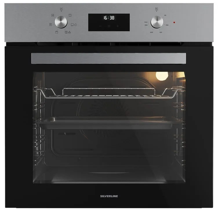 Forno da incasso elettrico multifunzione ventilato  SILVERLINE BO6502 pulizia vapore