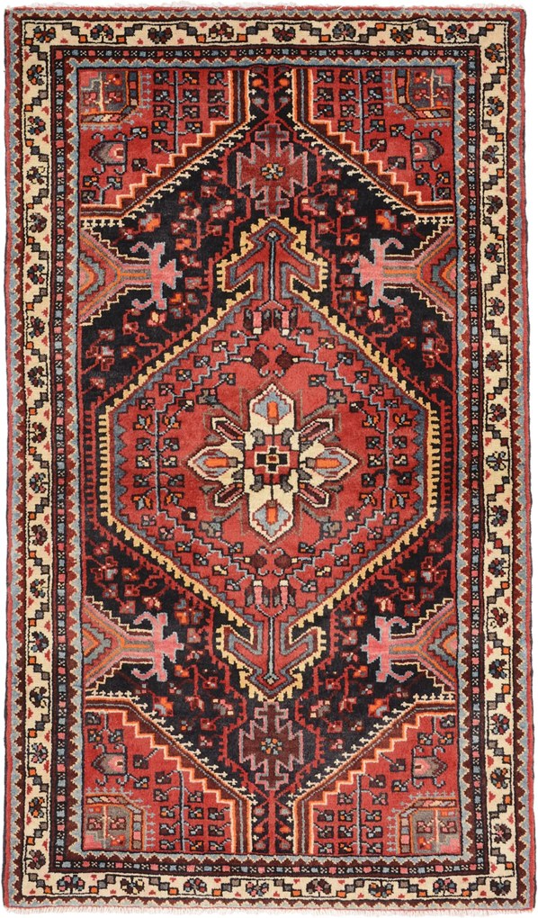 Hamedan Tappeto 90 x 160 (Iran) Annodato A Mano
