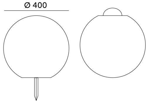 Lampada solare dimmerabile LED RGBW LED/5W/3,7V 3000K IP54 Ø 40 cm