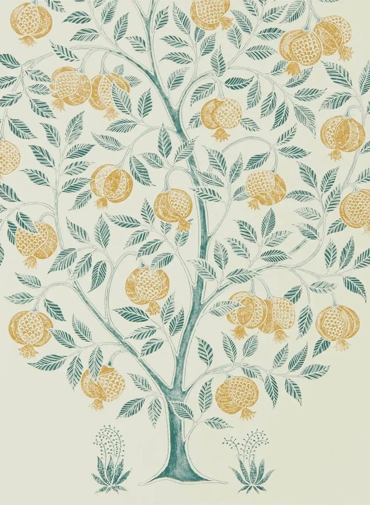 Sanderson Carta da parati Anaar Tree - English Grey/ Woad