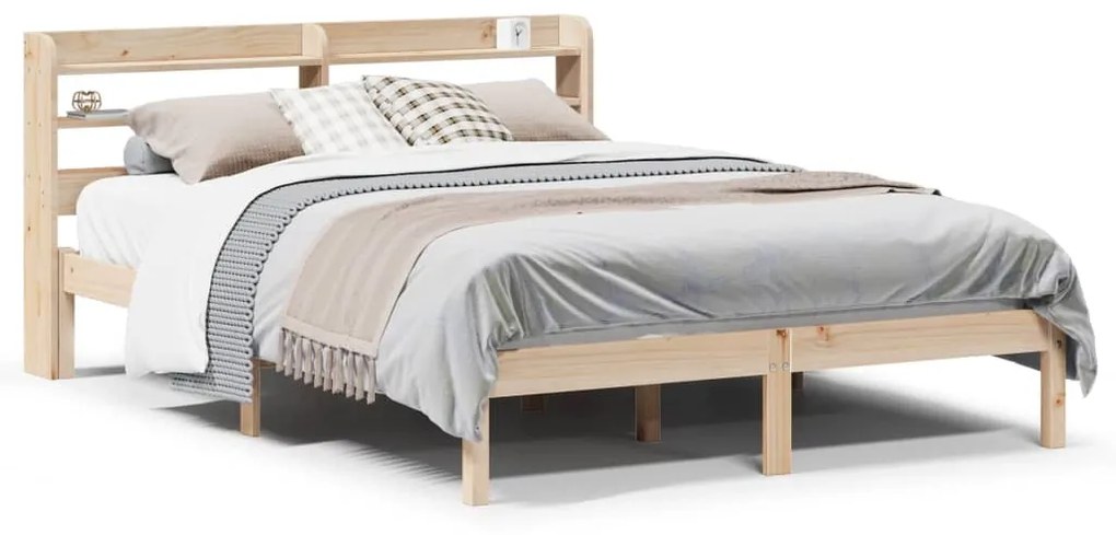 Letto senza materasso 120x200 cm in legno massello di pino