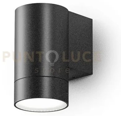 Ges1061- applique 1 luce attcaco gu10 colore grigio antracite in al...