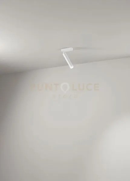 Faretto in alluminio colore bianco bambù led 10w 1120lm 3000k cri?90